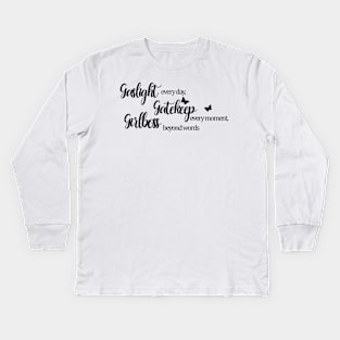 Gaslight, Gatekeep, Girlboss Kids Long Sleeve T-Shirt